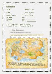 English Worksheet: Find the treasure