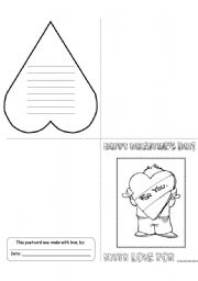 English Worksheet: Valentines Day Card (4/5)