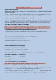 English Worksheet: 9th form end of term test