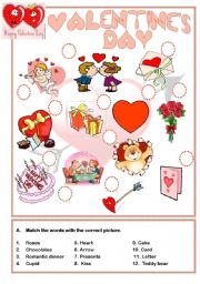 English Worksheet: Valentines Day