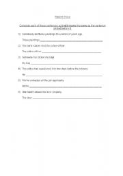 English worksheet: Passive Voice