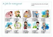 English Worksheet: A job 4 everyone part 2/3