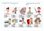 English Worksheet: A job 4 everyone part 3/3