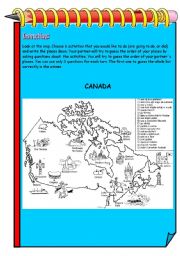 English Worksheet: Guess which place...Canada