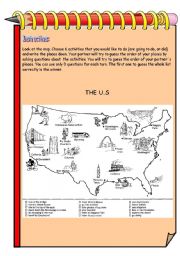 English Worksheet: Guess which place... The U.S.