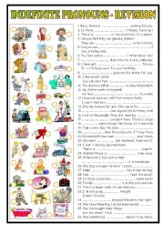 English Worksheet: Indefinite pronouns Revision (BW + key)