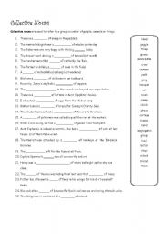 English Worksheet: Collective Nouns