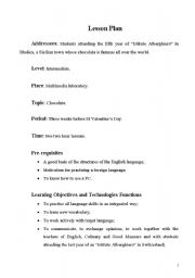 English Worksheet: From the movie Chocolat