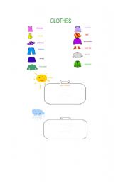 English Worksheet: clothes 