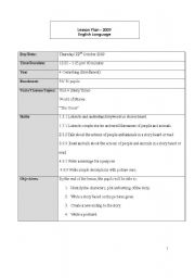 English worksheet: writing story sequencing