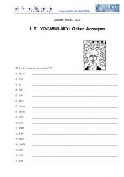 English Worksheet: Computing Acronyms 2