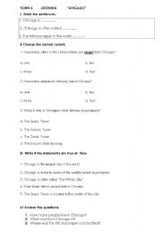 English worksheet: Reading Comprehension