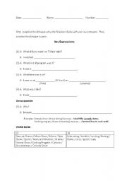 English Worksheet: TV Guide Expressions