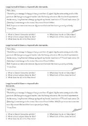 English Worksheet: letter