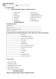 English Worksheet: Finding Nemo- Activity Exercise