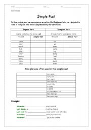 English worksheet: Simple Past