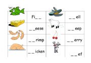 English Worksheet: sh-ch worksheet