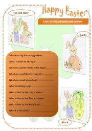 English worksheet: Happy Easter