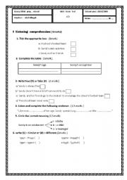 a mid term test 2 for the 8th year