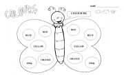 English Worksheet: KINDER  (PRE-SCHOOL)  COLOURS   SET  2