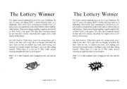 English Worksheet: Lottery Winner