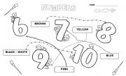 English Worksheet: KINDER  (PRE-SCHOOL)  NUMBERS  SET 2