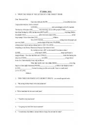 English Worksheet: test