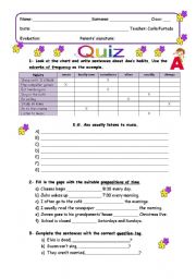 English Worksheet: Quiz