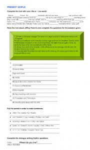 English Worksheet: Elementary Revision