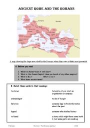 English Worksheet: ancient rome and the romans