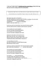 English worksheet: family / divorce