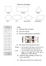 English worksheet: Shapes