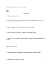 English Worksheet: 
