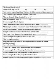 English Worksheet: machines