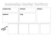 English Worksheet: Information report on a state/country