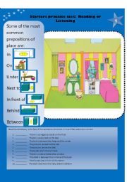 English Worksheet: Prepositions 