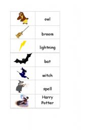 English Worksheet: Harry Potter-snap game