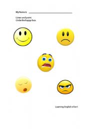 English worksheet: FEELINGS