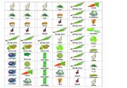 English worksheet: vegetables dominos 6 of 6
