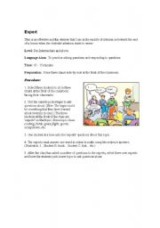 English worksheet: Expert