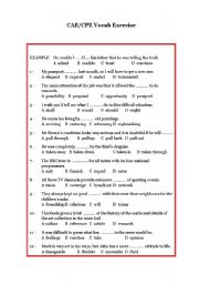 English Worksheet: Advance/Proficiency Vocabulary exercise