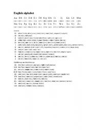 English worksheet: English Alphabet