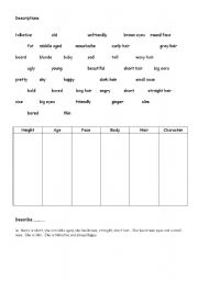 English Worksheet: Physical Appearance