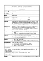 English Worksheet: Athenian governement
