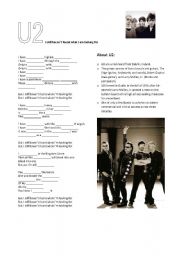 English Worksheet: U2 - I still havent found what I am looking for