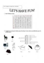 English worksheet: Funny games