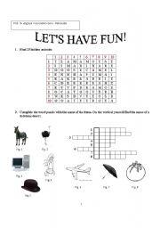 English Worksheet: Funny games
