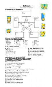English worksheet: The Simpsons: The Debarted  - Season 19 Episode 13