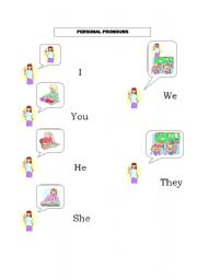 English worksheet: personal pronouns