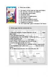 English Worksheet: The Canterville Ghost